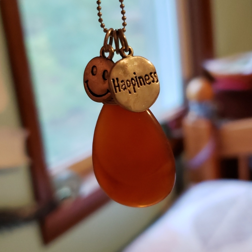 Carnelian Charm Necklace